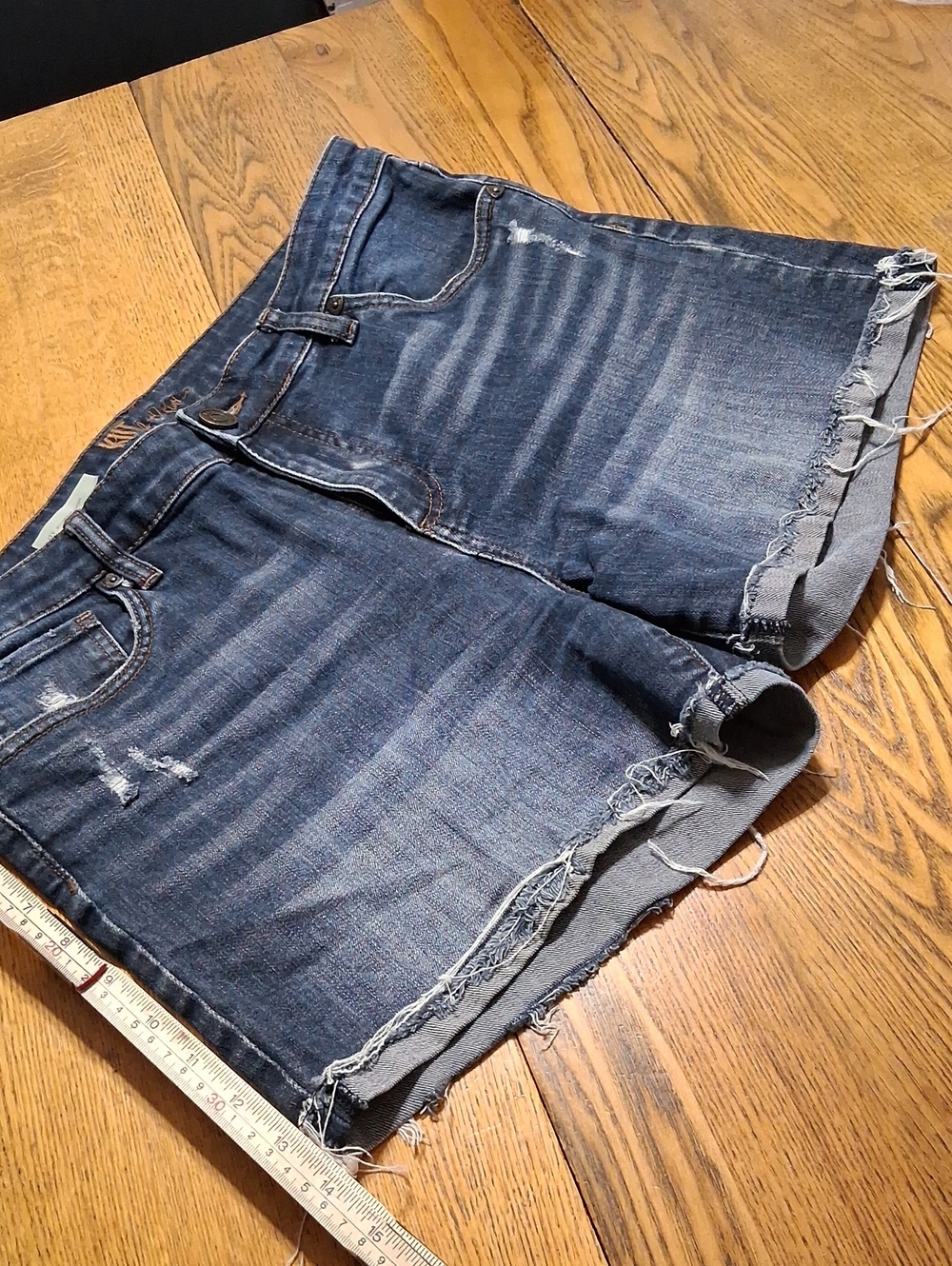 KUT FROM THE KLOTH Jeans Shorts Womens 12 BLUE KATY BOYFRIEND DENIM Preowned